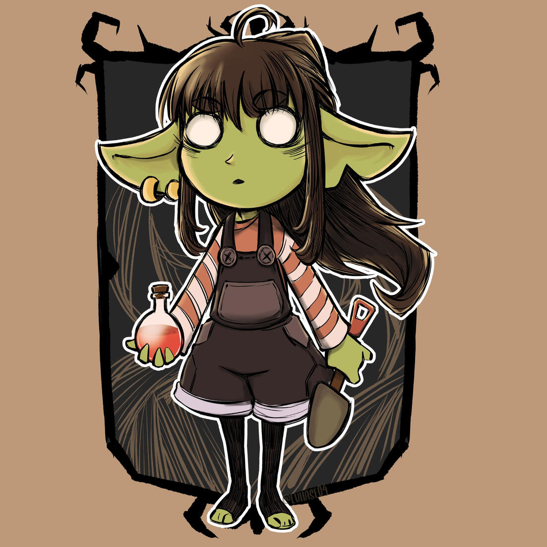 Goblinsona in The Constant art of my goblinsona in the universe of Don't Starve Together artstyle